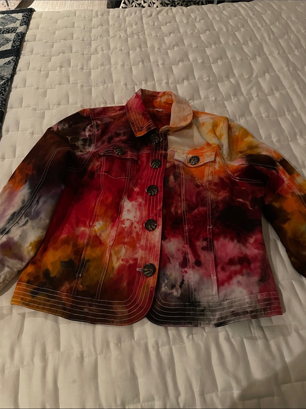 Ice dyed jacket